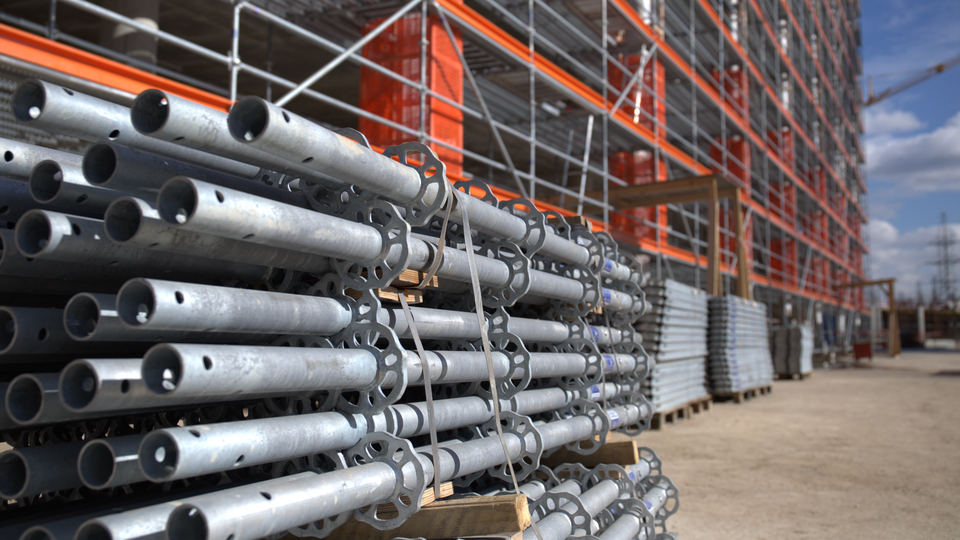 Gerüsttyp 6 – Materialstapel und Rohrlager